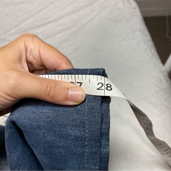 28inseam Paper Denim & Cloth Jeans 34 Waist Slim Straight DarkWash Tailored NICE - Picture 4 of 11
